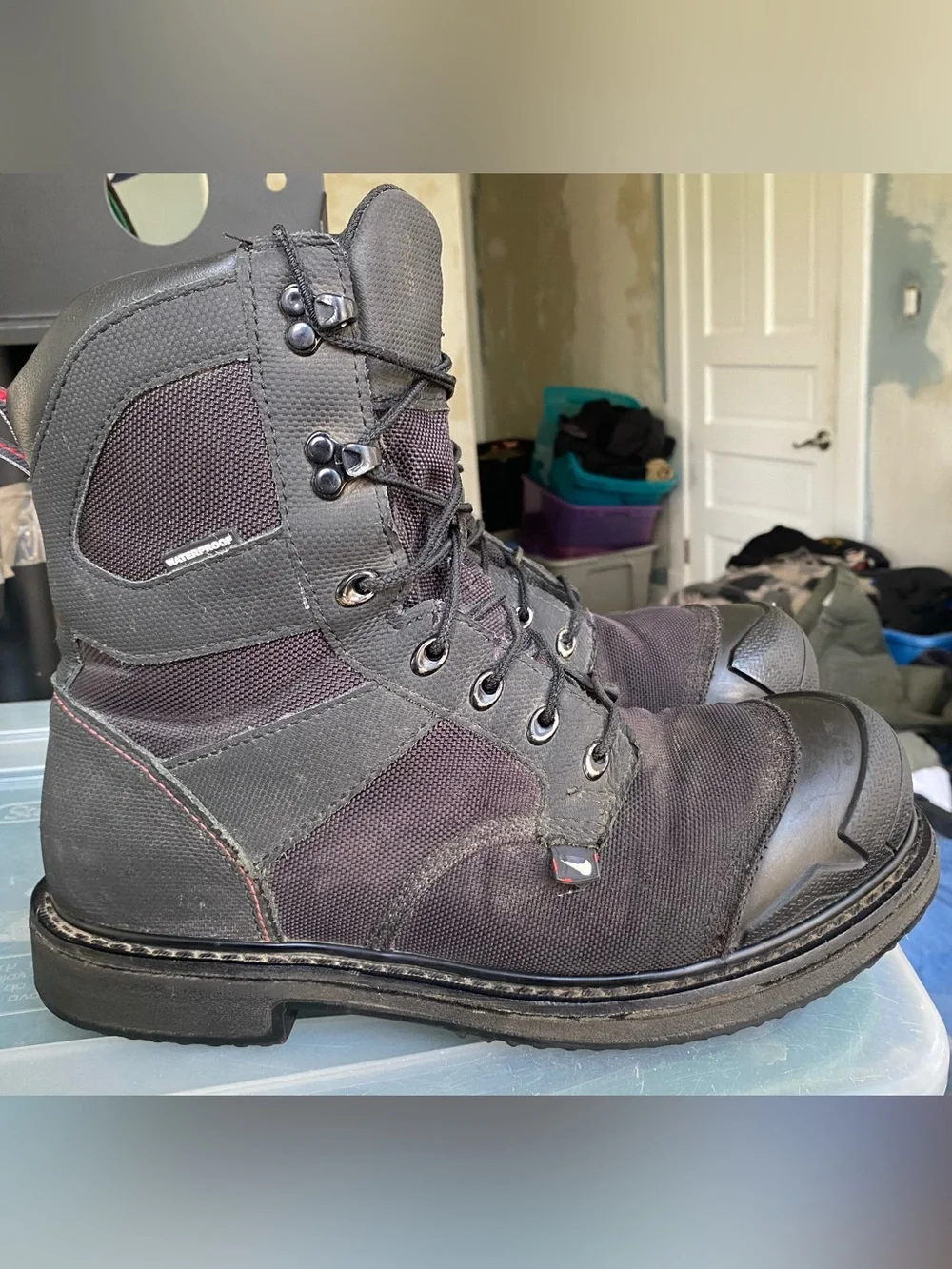 Red Wing King Toe 8-inch waterproof safety toe boots men's size 10 D